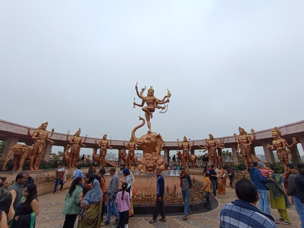 Mahakal Lok corridor plaza with grand Shiva statues, Ujjain